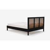 Marcel Cane Bed King in Black Oak