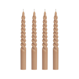 Prime Twisted Taper Four Piece 9" Candle Set