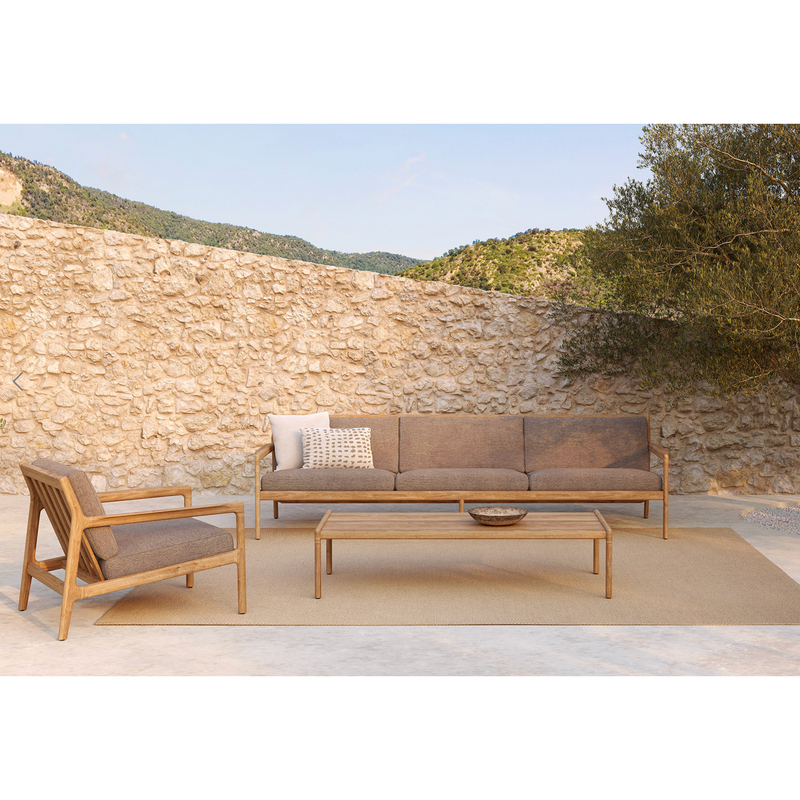 Jack Outdoor Lounge Chair in Teak/Mocha