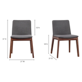 Dylan Dining Chair in Dark Grey