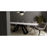 The Bridge Double Extension Dining Table in Carrera