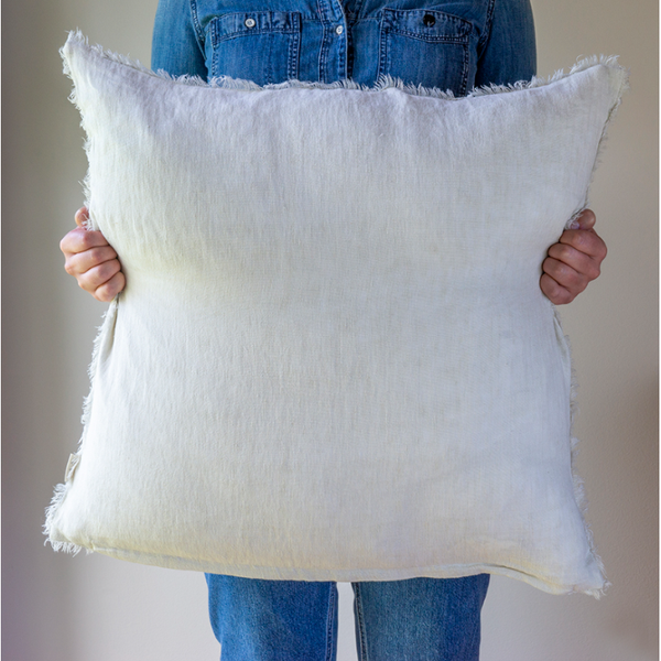 Lina Linen Cushion - Natural
