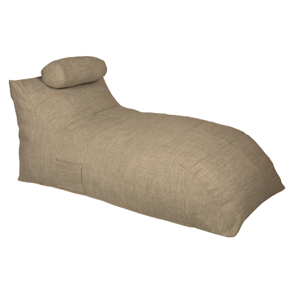 Tori Outdoor Beanbag Foam Lounger in Taupe