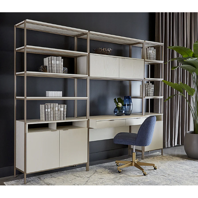 Ambrose Modular Bookcase in Cream - Large