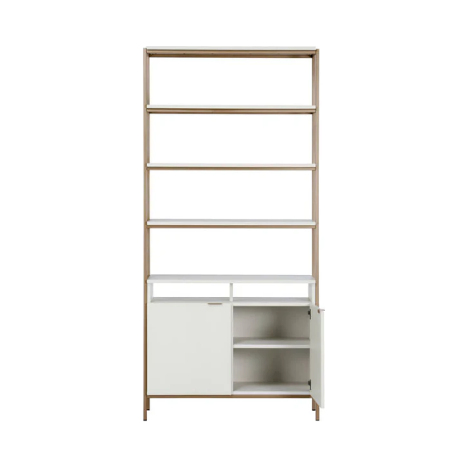 Ambrose Modular Bookcase in Cream - Large