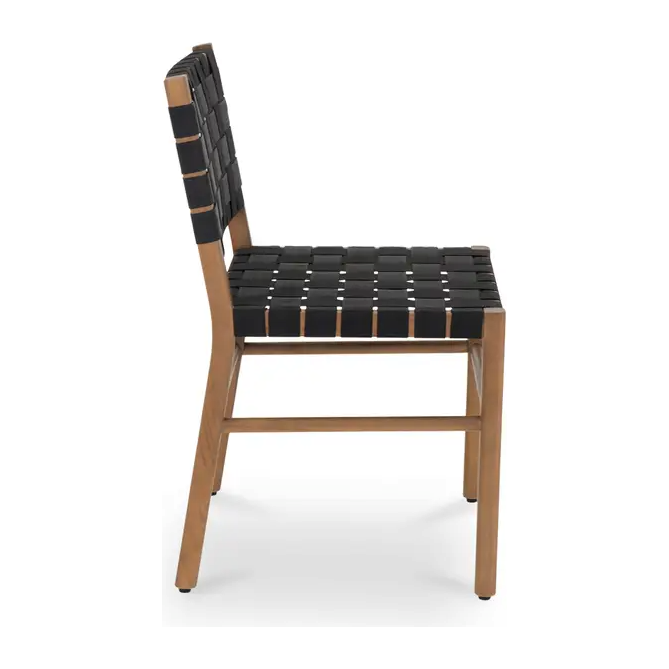 Mila Outdoor Dining Chair in Black