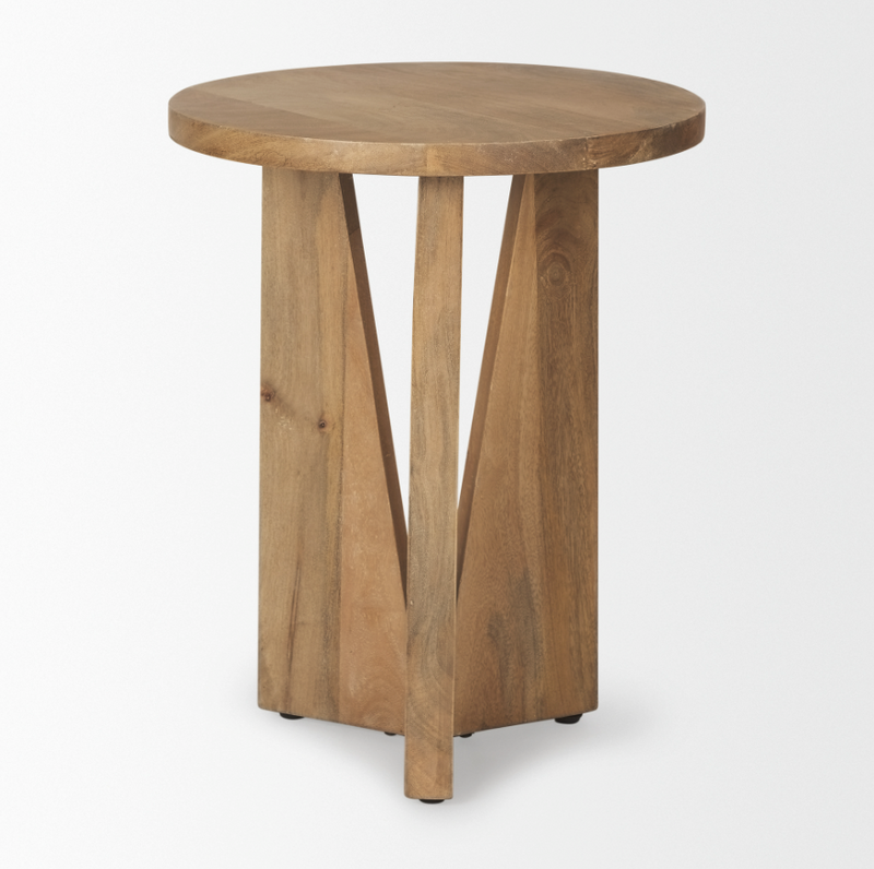 Mattius Accent Table in Light Brown