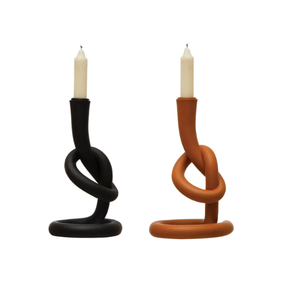 Resin Twisted Candle Holder