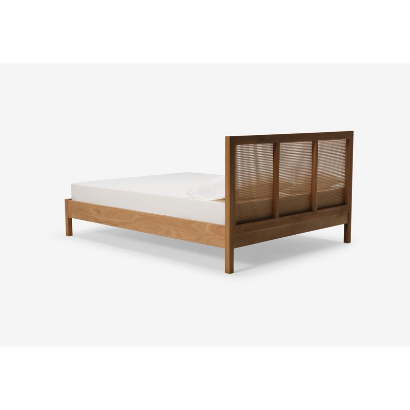 Marcel Cane Bed King in Oak