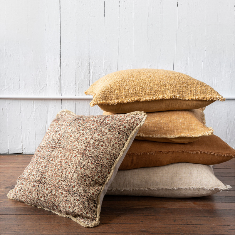 Lina Linen Cushion - Pampas 24x24