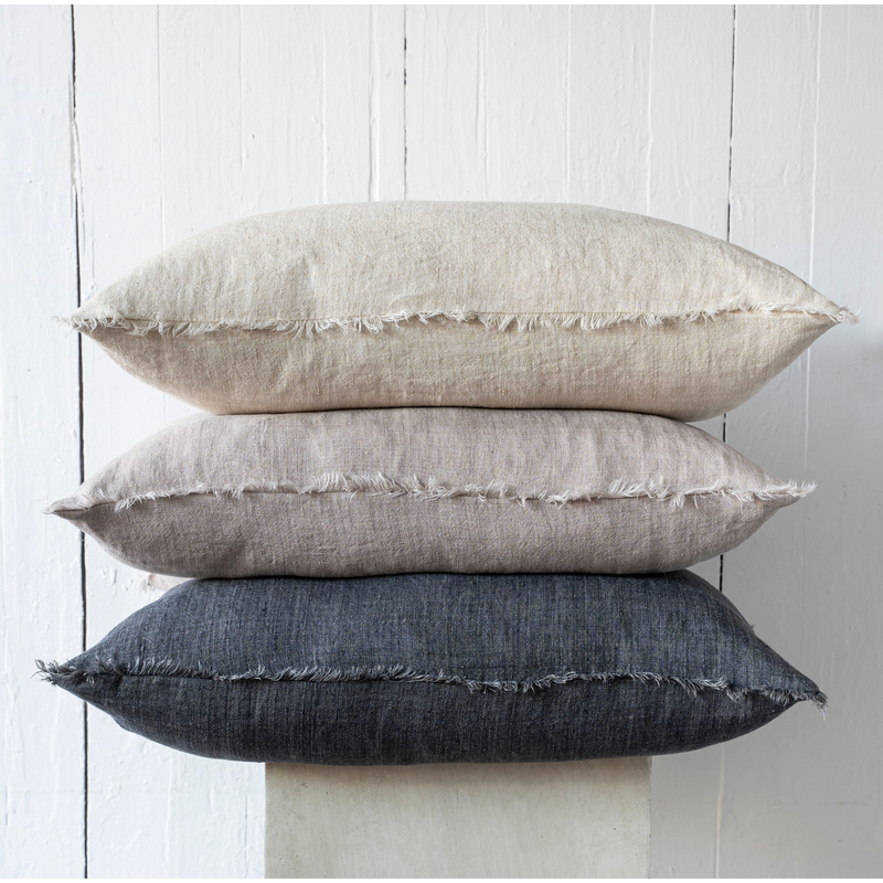 Lina Linen Cushion - Pampas 24x24