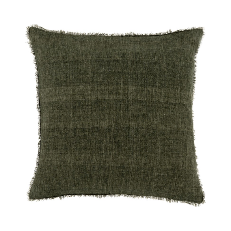 Lina Linen Cushion - Avocado 20 x 20