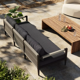 Sherwood Outdoor Sofa in Bronze/FIQA Boucle Slate