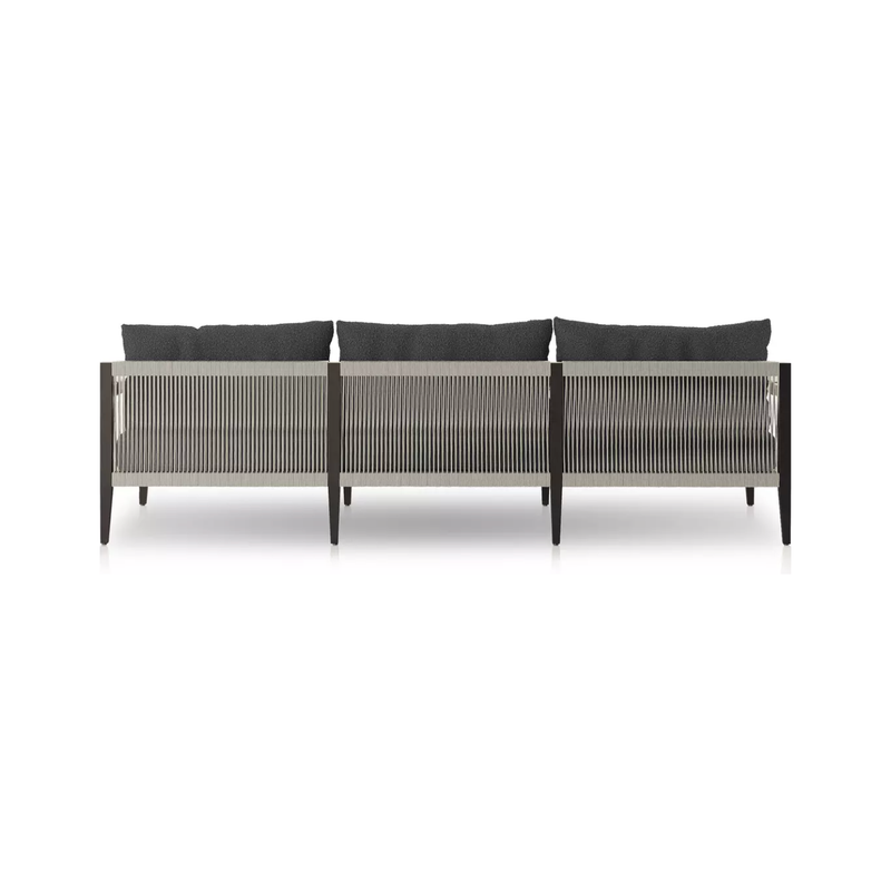 Sherwood Outdoor Sofa in Bronze/FIQA Boucle Slate