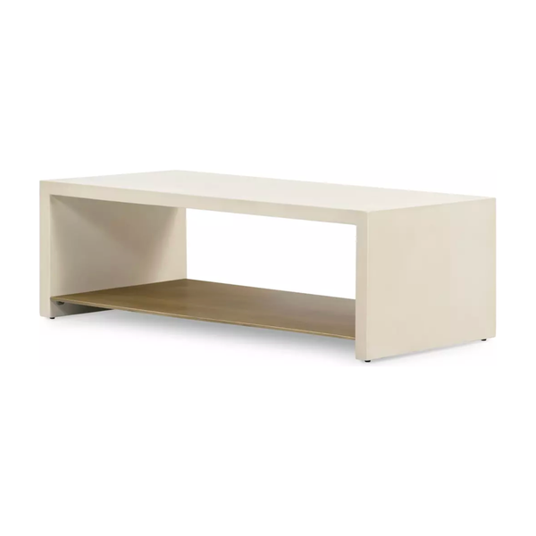 Hugo Coffee Table - Parchment White