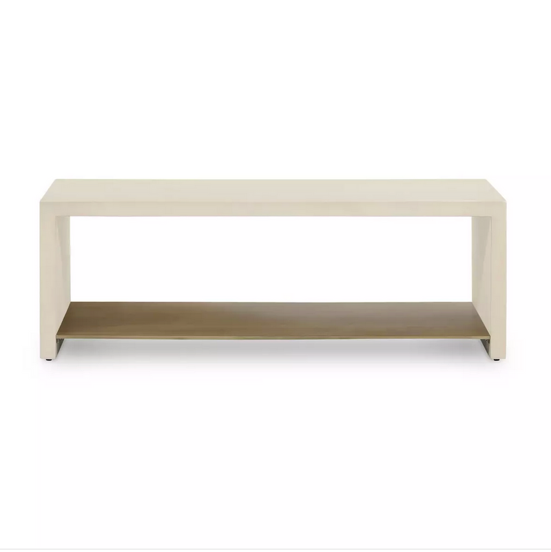 Hugo Coffee Table - Parchment White