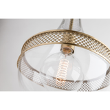 Hagen Medium Aged Brass Pendant Light