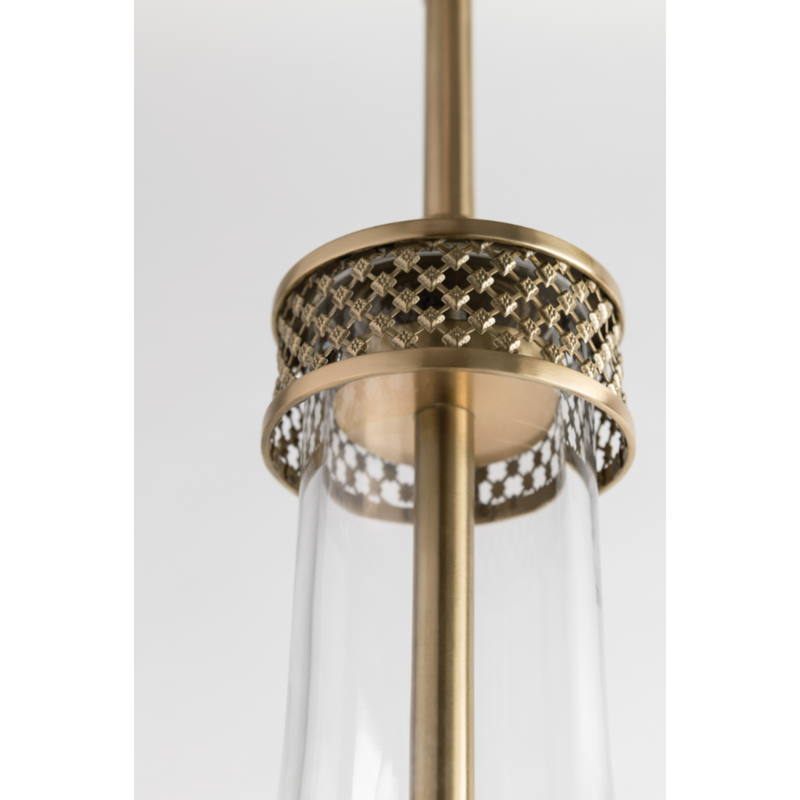 Hagen Medium Aged Brass Pendant Light