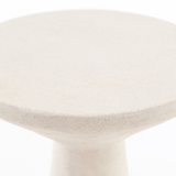 Ravine Concrete End Tables in Parchment White (Set of 2)