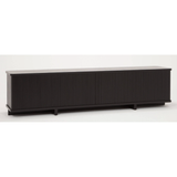 Tambour Credenza 86" in Black