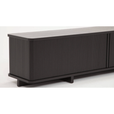 Tambour Credenza 86" in Black