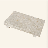 Marble Serving Stand in Beige