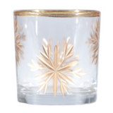 Hand Painted Etched Glass Votive - 4 Styles