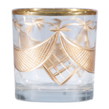 Hand Painted Etched Glass Votive - 4 Styles