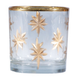 Hand Painted Etched Glass Votive - 4 Styles