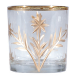 Hand Painted Etched Glass Votive - 4 Styles