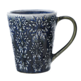 Stoneware Mug with Snowflake - 2 Styles
