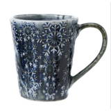 Stoneware Mug with Snowflake - 2 Styles