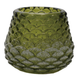 Glass Pinecone Tealight Votive - 2 Colours