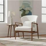 Rhodes Club Chair in Snow