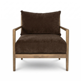 Brit Accent Chair | Velvet Coffee