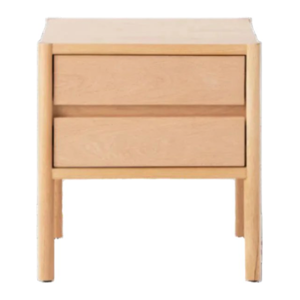 Monarch Double Drawer Nightstand