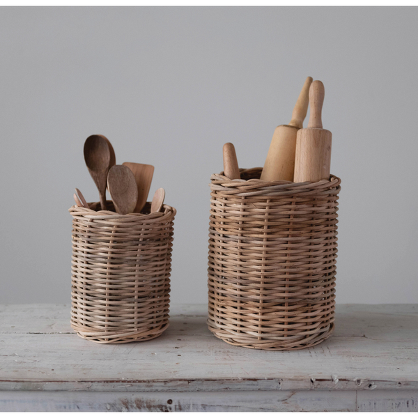Hand-Woven Wicker Baskets