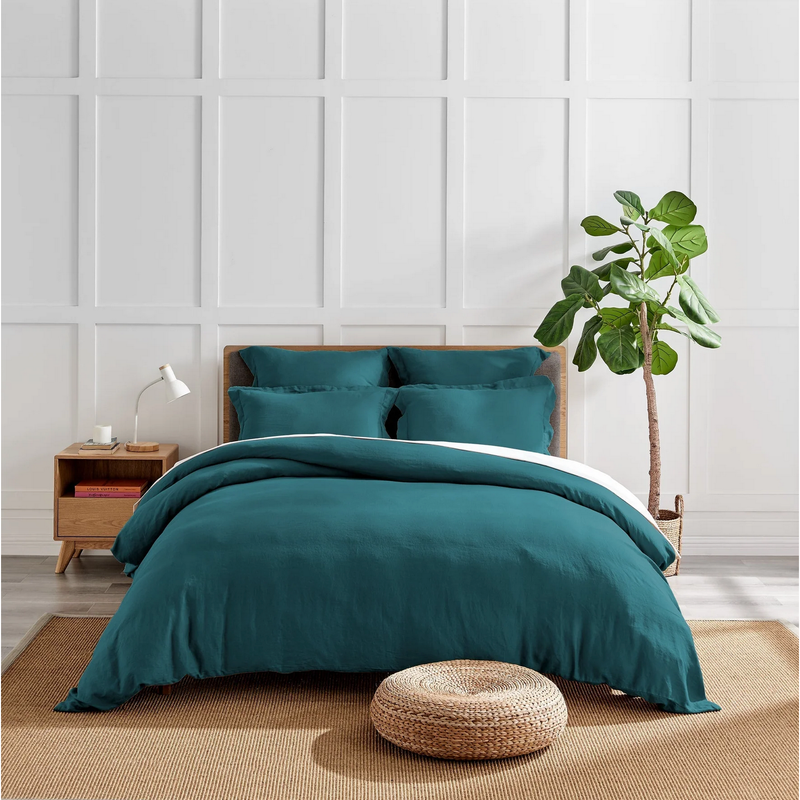 Washed Linen Duvet Cover