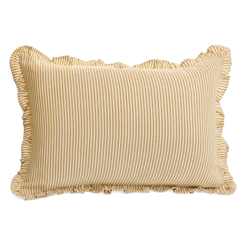 Stripe Cushion in Ecru Honey