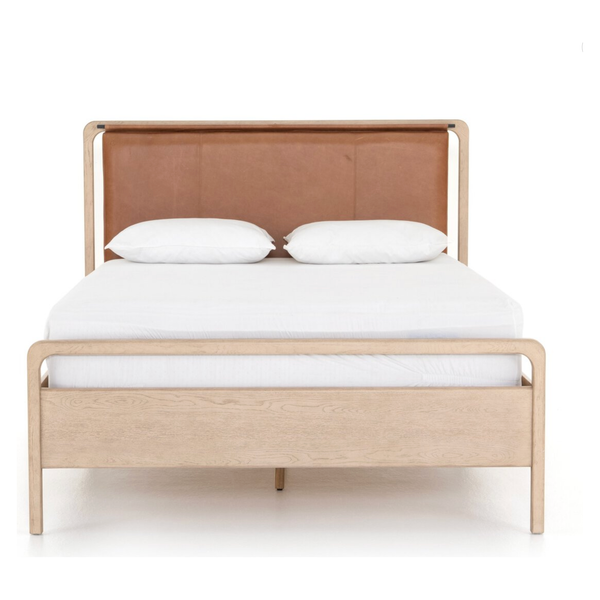 Rosedale Bed in Yucca Oak Veneer & Chaps Sand