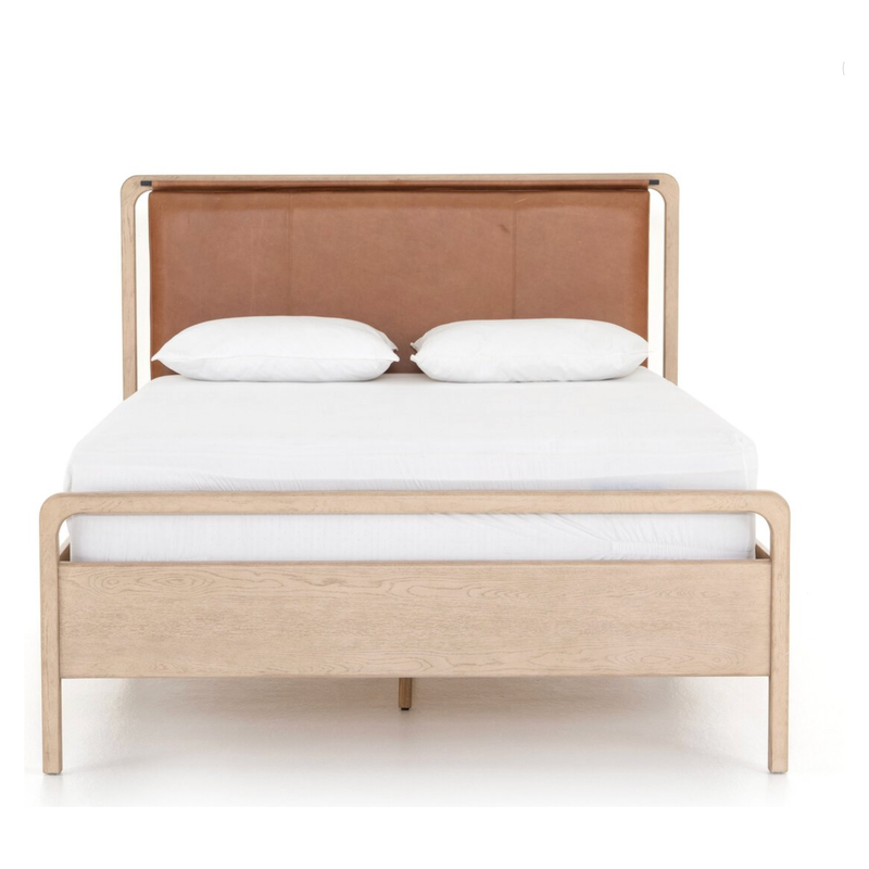 Rosedale Bed in Yucca Oak Veneer & Chaps Sand