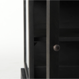 Arelius End Table in Black/Brown