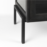 Arelius End Table in Black/Brown