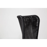 Calabria Wave Stackable Dining Chair in Black