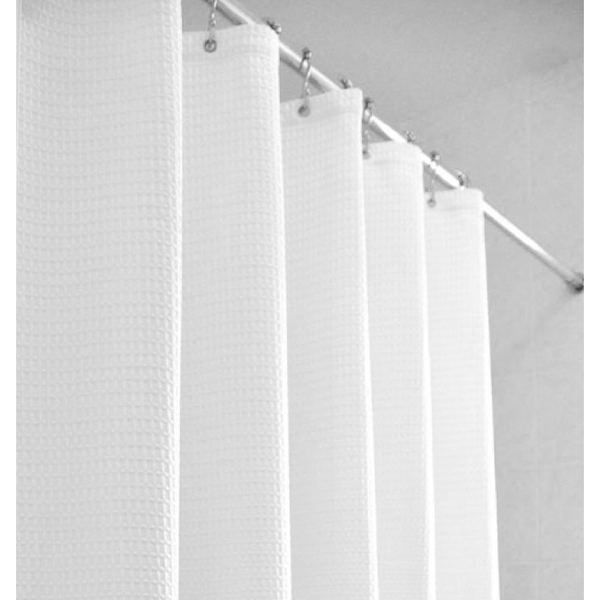 Hotel Lux Shower Curtain White