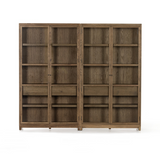Millie Double Cabinet in Drifted Oak