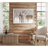 Deer Trio with Grey Frame