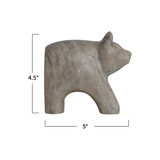 Hand-Carved Marble Bear