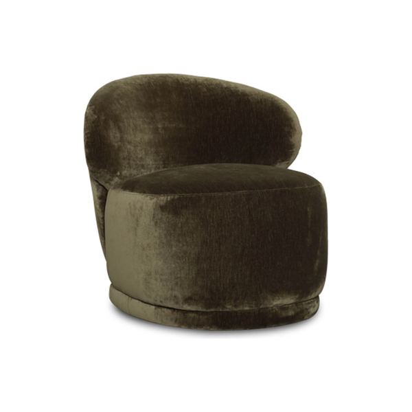 Rollo Club Chair in Distressed Khaki Green