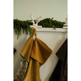 Antler Stocking Holder in White